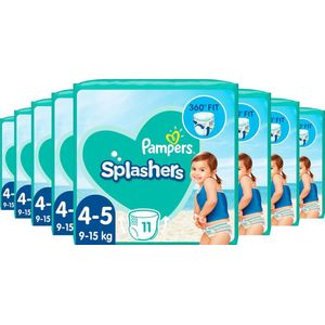 Pampers Splashers - Maat 4-5 (9 - 15kg) - Voordeelverpakking 8 x 11 Wegwerpbare Zwemluiers