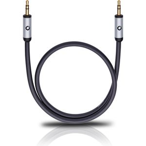 Oehlbach i-Connect J-35 Jackplug Audio Aansluitkabel [1x Jackplug male 3,5 mm - 1x Jackplug male 3,5 mm] 5.00 m Zwart V