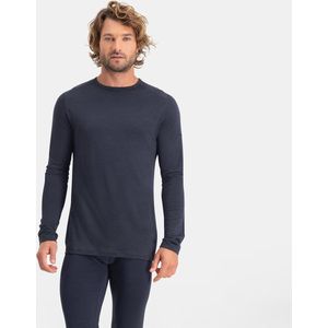 NOMAD® Tech Thermal Longsleeve Heren | Donkergrijs | S | Warme baselayer | Merinowol en polyester mix | Thermische regulatie en vochttransport | Anti-geur