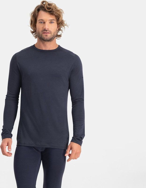 NOMAD® Tech Thermal Longsleeve Heren | Donkergrijs | S | Warme baselayer | Merinowol en polyester mix | Thermische regulatie en vochttransport | Anti-geur