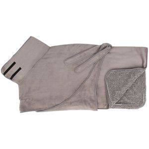 Scruffs - Expedition Deluxe Noodle Dog Drying Coat – Kleur: Grey, Maat: Small