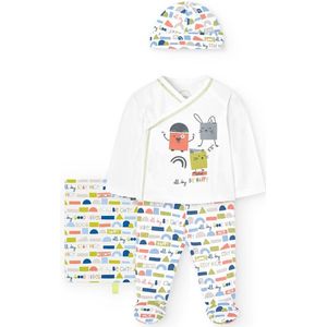Boboli - Knit Set - Chemisch Wit - Unisex Baby - Lange Mouwen