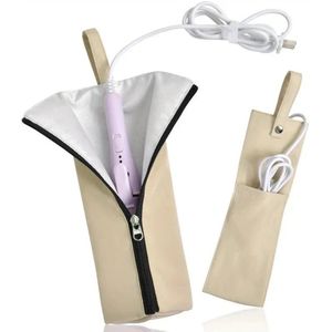 Heat Resistant Hair Tool Bag Organizer, Waterproof Dustproof Mat Pouch, Styling Tools, 29x10x1cm, Travel, Salon, Vanity Table, Rv, Makeup Station, or Home Storage Enhancing Efficiency Accessibility