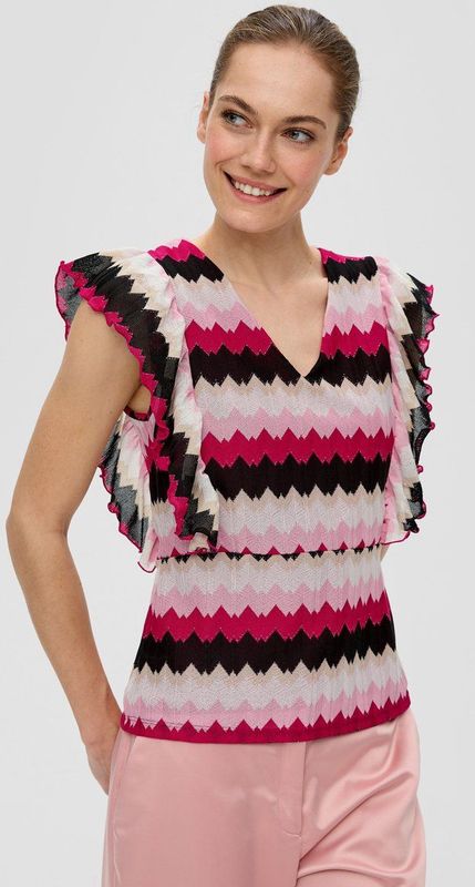 s.Oliver BLACK LABEL Shirt  beige / bruin / pink