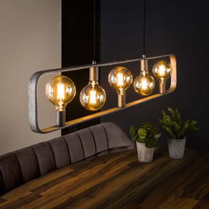 Hoyz - Hanglamp Strip - 5 Lichtpunten - 130x25x150 - Grijs