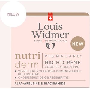 Louis Widmer Nutriderm Pigmacare Nachtcrème zonder parfum