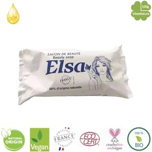 Elsa 100g toiletzeep Savon de Beauty | Glycerine zeep met plantaardige oliën
