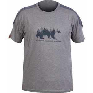 Hart Hunting Bear T-shirt Met Korte Mouwen Grijs 3XL