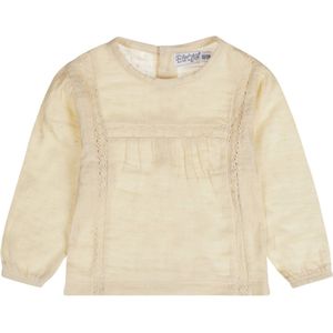 Dirkje-Meisjes Blouse ls loose fit-Off white