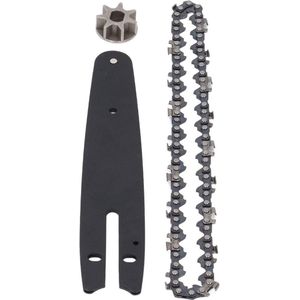 Handgeleiderplaat Elektrische Kettingzaag Kettingset Tandwiel Staal 230 Mm voor 186 Mm 6 Inch Mini-ontluchtingsventiel