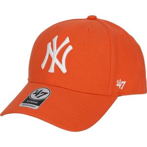 47 Brand New York Yankees MVP Cap B-MVPSP17WBP-OR, Unisex, Oranje, Pet, maat: One size