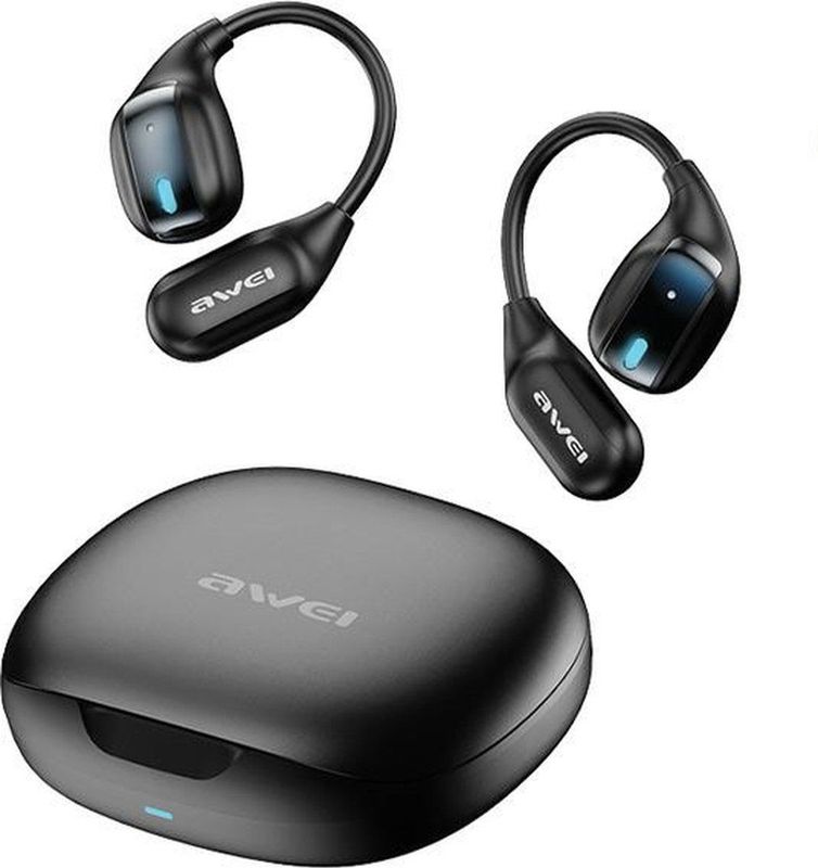 AWEI - TZ12 - Hoofdtelefoon - Zwart - Bluetooth 5.4 - Inclusief Dockingstation