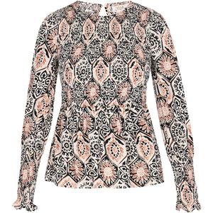 usha - FESTIVAL - Blouse - Pink / Zwart / Wit