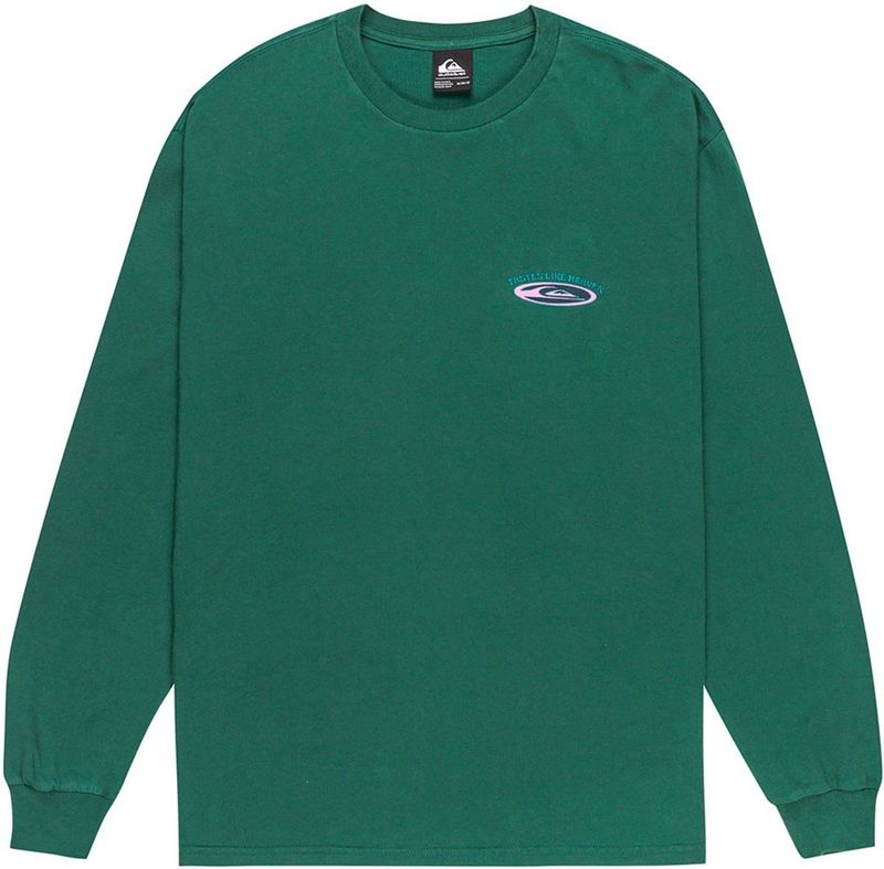 Quiksilver - Hollow Coves - T-shirt - Groen - Met Lange Mouwen