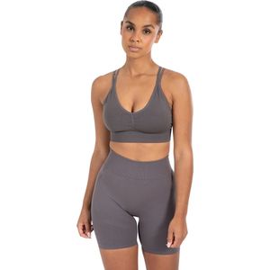 Smilodox Damessportbeha Katrin Scrunch-vormige mouwloze top