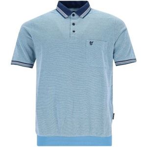 Hajo - Poloshirt Piqué - heren- blauw - maat 3XL
