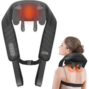 Health Bay® Human Feel - Nekmassage Apparaat - Massage Apparaat voor Nek en Schouder - Shiatsu Massagekussen Draadloos - Jouw Persoonlijke Masseur voor Thuis
