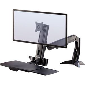 Zit-Sta werkplek Fellowes Easy Glide zwart