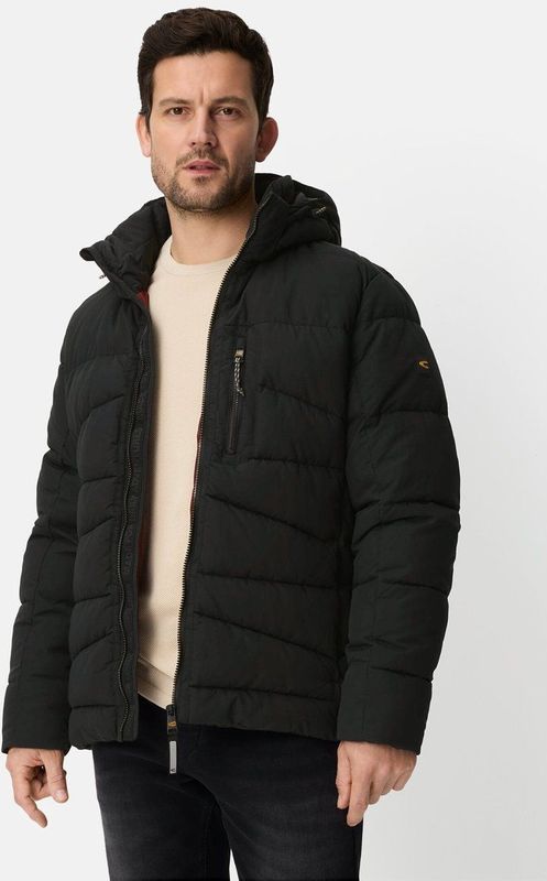 camel active - Winterjas - Zwart - Met Afneembare Capuchon