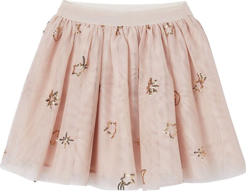 Vertbaudet - Feestelijke Meisjesrok - Met Sterren en Pailletten - Tule