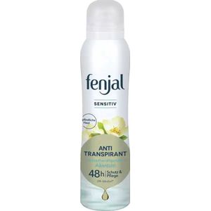 Fenjal Deo Spray Anti-Transpirant Sensitiv 48h - 6 x 150 ml - Voordeelverpakking