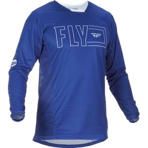 FLY Racing Kinetic Fuel Blauw Wit Jersey - Maat S -