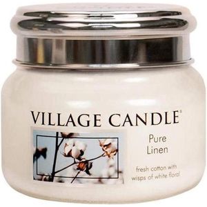 Village Candle Geurkaars - Pure Linen Ø9,5 x 8 cm Wax Wit