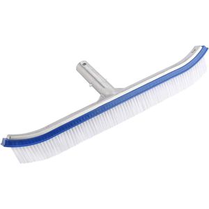 Premium Aluminum Pool Cleaning Brush Head with Clips - Heavy Duty Brush for Cleaning Walls, Tiles, and Floors .