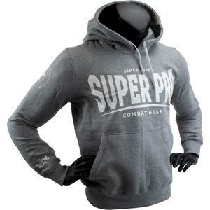 Super Pro Hoody S.P. Logo Grijs/Wit Medium