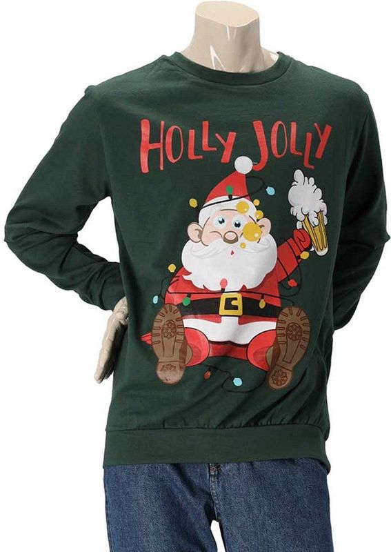 Morethansocks - Foute kersttrui heren - Sweater - kerstrrui - kerstrui heren - Naughty X-mas - kersttruien - kerst trui