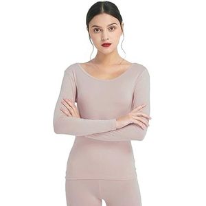 Ultradun thermisch dames ondershirt met lange mouwen en ronde hals
