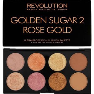 Makeup Revolution Ultra Blush & Contour Palette - Golden Sugar 2 Rose Gold
