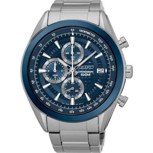 Seiko Chronograph SSB177P1 Heren Horloge - 45 mm