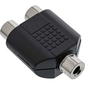 3,5mm Jack mono (v) - Tulp stereo (v) adapter
