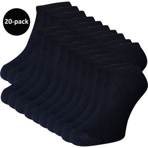 WeirdoSox enkelsokken Heren - 20-pack - Sneakersokken - Navy blue - Maat 39-42