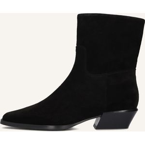 Stefano Lauran - St 2070 - Enkellaarsjes - Zwart - Blokhak 4 cm