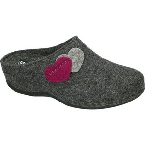 Westland -Dames -  grijs  donker - pantoffels - maat 36