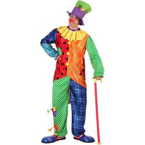 Clown pak voor heren - Verkleedkleding - Small