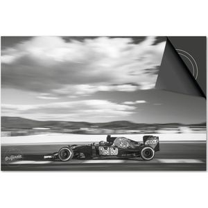 Inductie beschermer 90x52 - afdekplaat inductie mat - Dietrix Kookplaat beschermer - Base - Sport - Max Verstappen - 1 Zwart Wit
