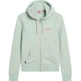 Superdry ESSENTIAL LOGO ZIPHOOD UB Dames Vest - Groen - Maat XL