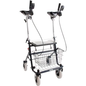 Premis - Provo - Rollator - Zwart - 2de Generatie - Inclusief Onderarmschalen