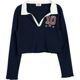 Lange mouw Polokraag T-Shirt