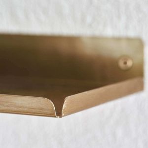 Wandplank Ledge messing 80cm