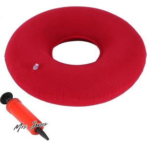 Mrs. Jones Anti-decubitus ring stoelkussen 35 cm donutkussen-hamorroïden kussen met pomp opblaasbaar voor zwangerschap prostaat .