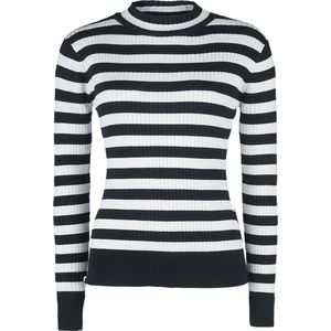 Jawbreaker - Menace White and Black Stripe Sweater/trui - L - Multicolours