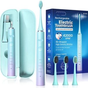 Krachtige Elektrische Tandenborstel - 5 Modus, Waterdicht, USB Oplaadbaar, Uniek Kleurrijk Ontwerp, Extreem Schone Witte Tanden, Mond Hygiëne