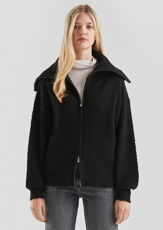 Vest - Boucle - Relaxed Gesneden - Met Rits - Trendy