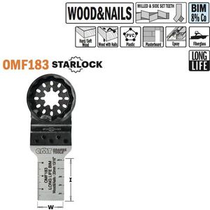 CMT - Multitoolzaagblad voor hout met spijkers, 20mm - Zaagblad - Zagen - Hout - 5 Stuk(s)