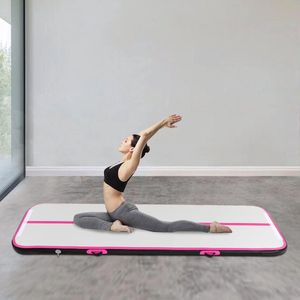 Mygroot - Opblaasbare PVC gym mat - 3 meter - Met elektrische luchtpomp - Gymnastiekmat - 10cm dik - Trainingsmat - Fitnessmat