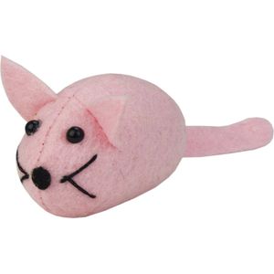 Crazy Cat Fat Mouse roze vol met Madnip Speelgoed voor katten - Kattenspeelgoed - Kattenspeeltjes